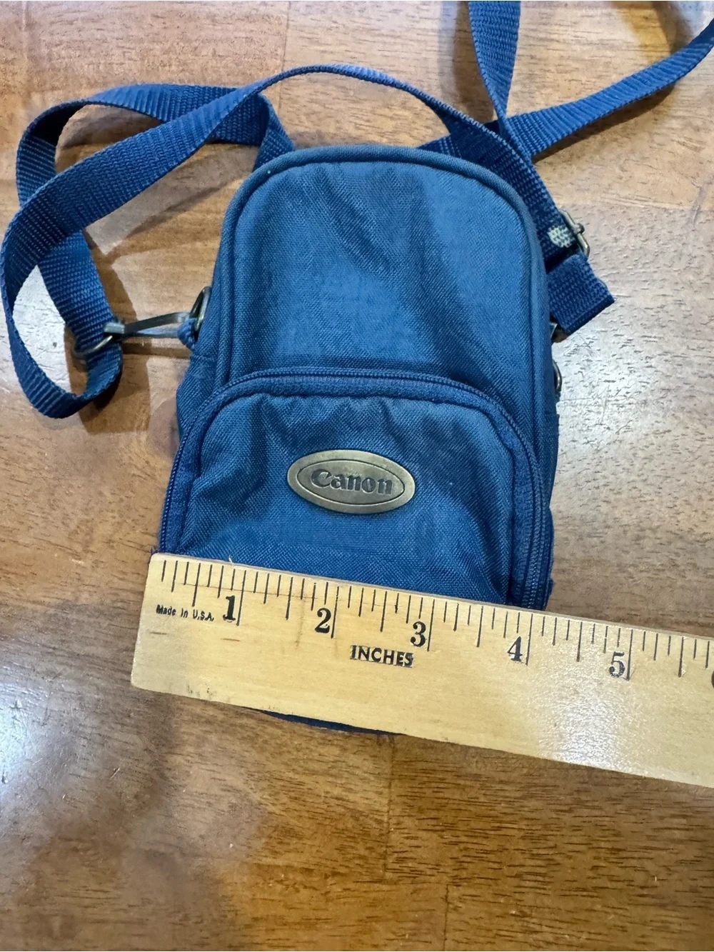 Vintage Blue Canon Camera Bag